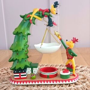 Yankee Candle Dancing Reindeer Wax Tart Melts Tea Light Burner Christmas Holiday